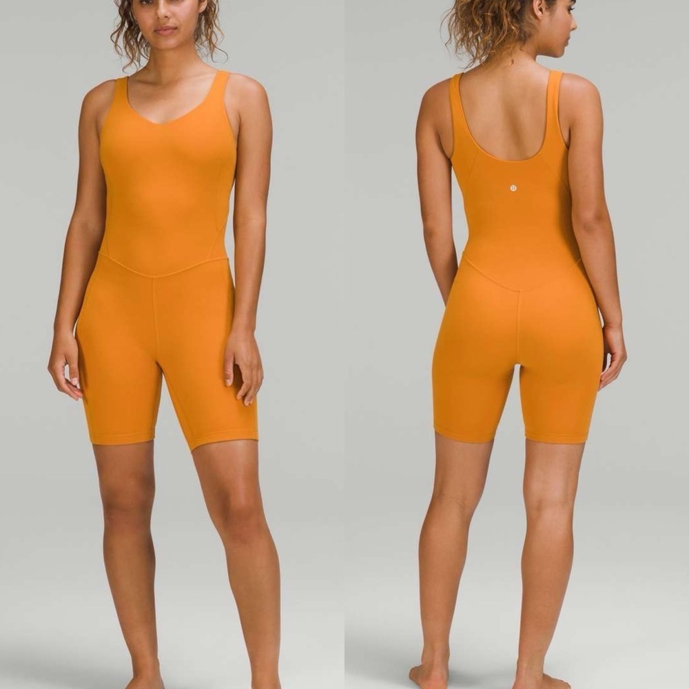 Lululemon Align Onesie 8" - Autumn Orange SZ 8